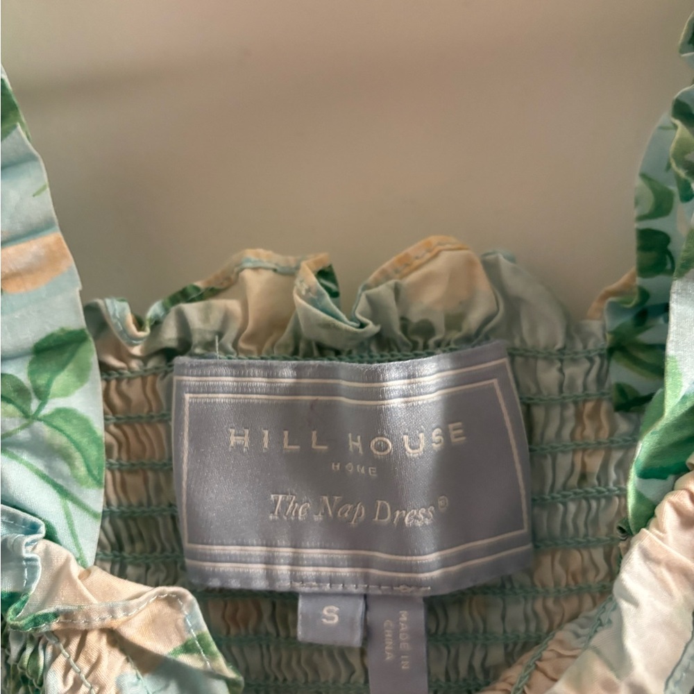Hill House Floral Nap Dress - Blue Roses Poplin - Picture 4 of 5
